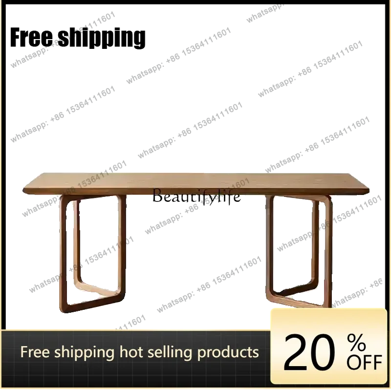 Factory Direct  Solid wood large board table Modern simple North American black walnut large board log