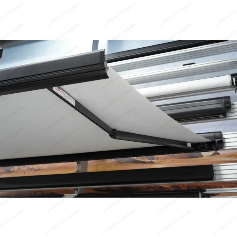 W5500 Manual Electric Awning RV Fully Enclosed Camper Awning with LED LAMP Strip