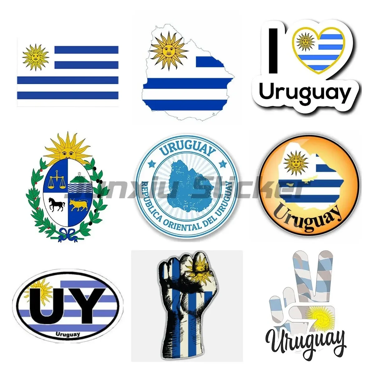

Uruguay Map Flag Bike Styling Helmet Laptop Funny Decal Vinyl Car Sticker