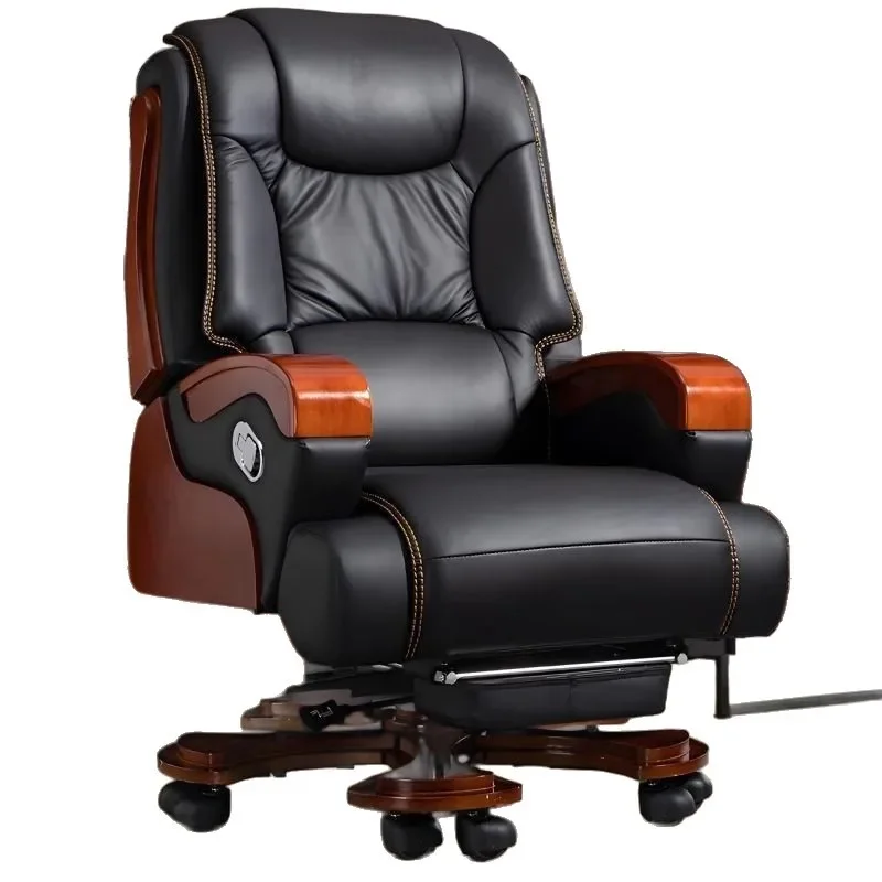 Real cowhide boss chair office business class chair office chair