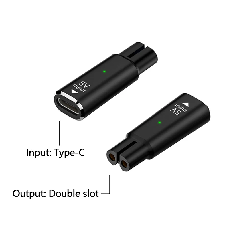 

5V Type-C Shaver Adapter Charger Converter for Philips OneBlade QP2724 QP2834 QP1324 QP1924 QP4530 Beard Trimmer
