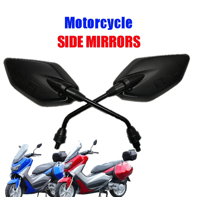 Motorcycle Side Mirrors for Yamaha Jianshe Qjmotor Haojue for NMAX155 GPD155 AEROX155 TRICITY155 Scooter 10mm Back View Glasses