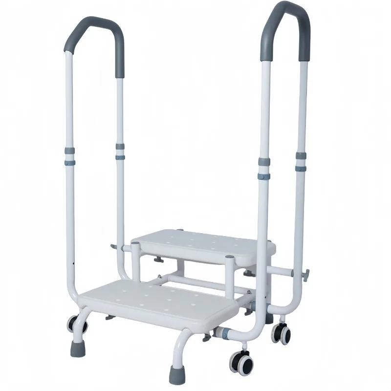 

Bathroom bathroom removable non-slip and anti-drop medical pedal stool bathtub bedside elderly two-step pedal stool armrest