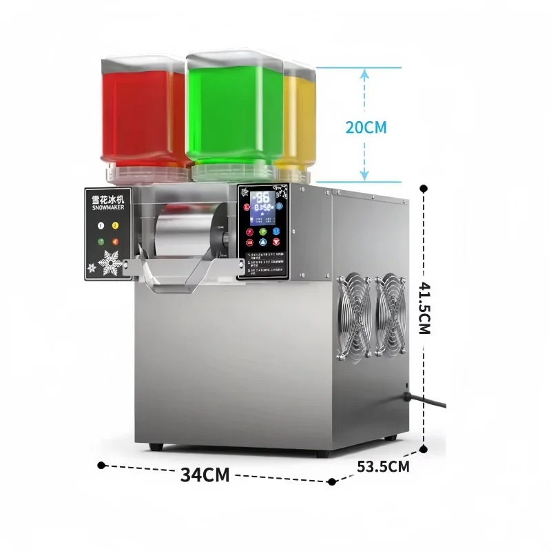 Macchina per il rasoio per gelato con scaglie di neve al latte in uscita in 3 secondi Macchina per il ghiaccio commerciale commestibile per piccole scaglie di neve coreana