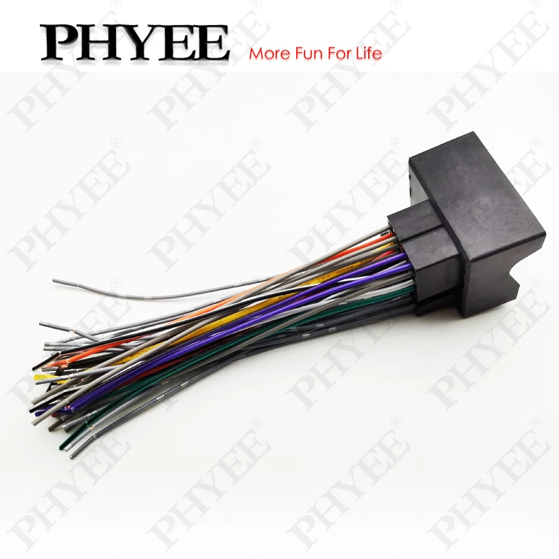 40 Pin Quadlock Female Connector Radio Wiring Harness for BMW Citroen Ford  Mercedes Peugeot VW Audi SEAT Opel Skoda