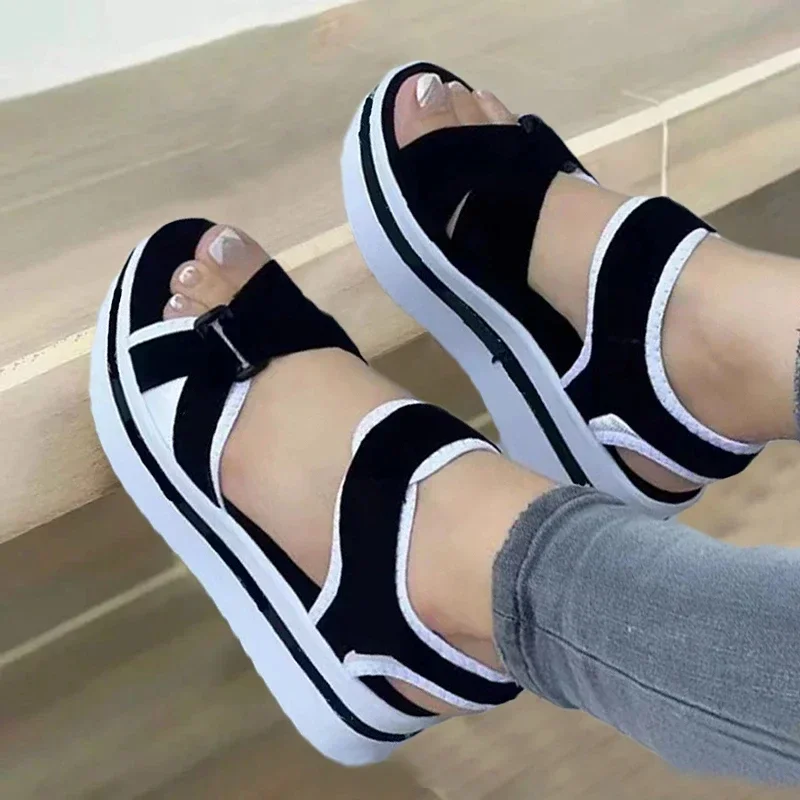 

Summer New Women sandals Open Toe Fashion Heels Comfortable Platform Womens Wedge Footwear Fashion Lightweight Women's sandalias
