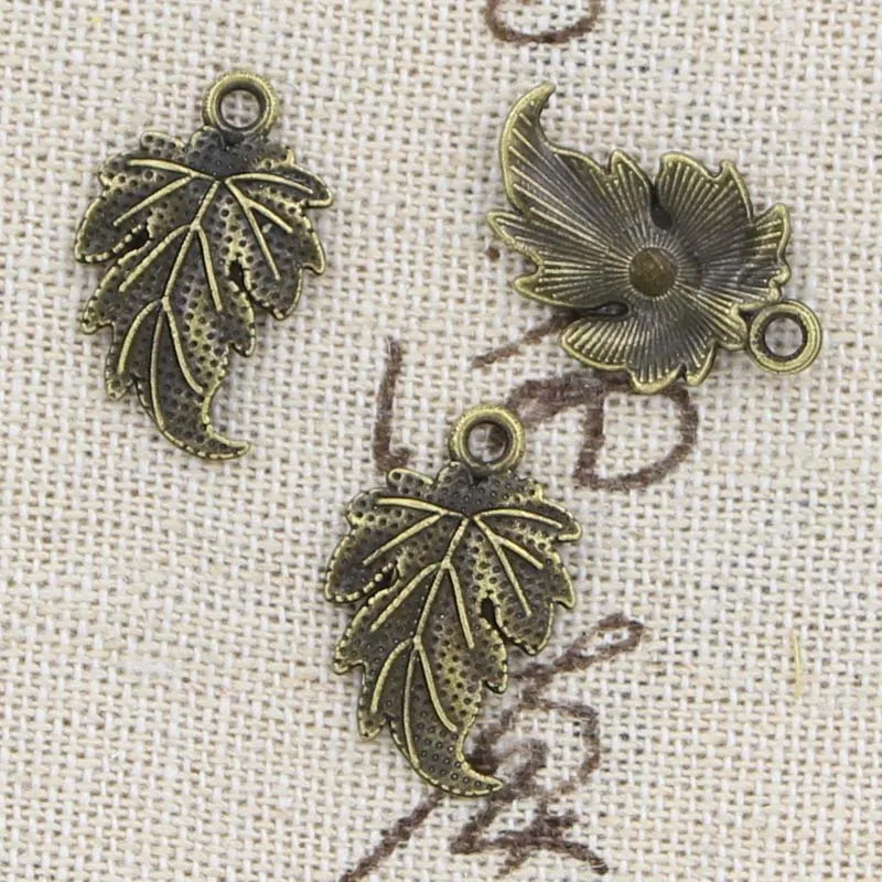 Breloques en Forme d'Arbre de 20x12mm, Pendentif Exécutif Antique, Vintage, Tibétain, Bronze, Argent, Bijoux Faits à la Main, 15 Pièces