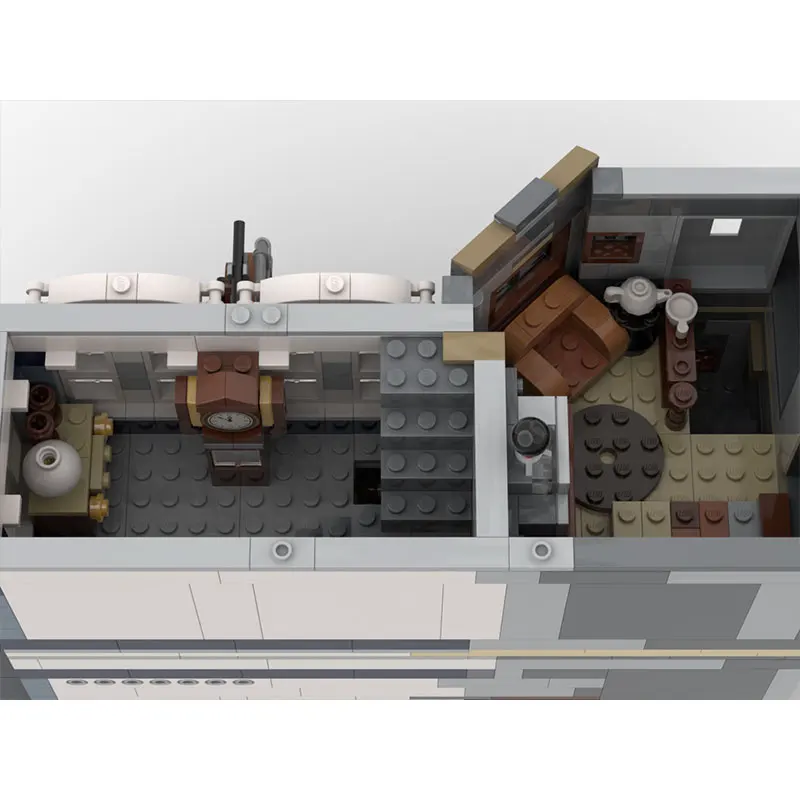 MOC-57611 목수의 작업장 가구 매장 MOC 모듈형 주택 빌딩 블록 스트리트 뷰 건축 장난감 빌딩 블록