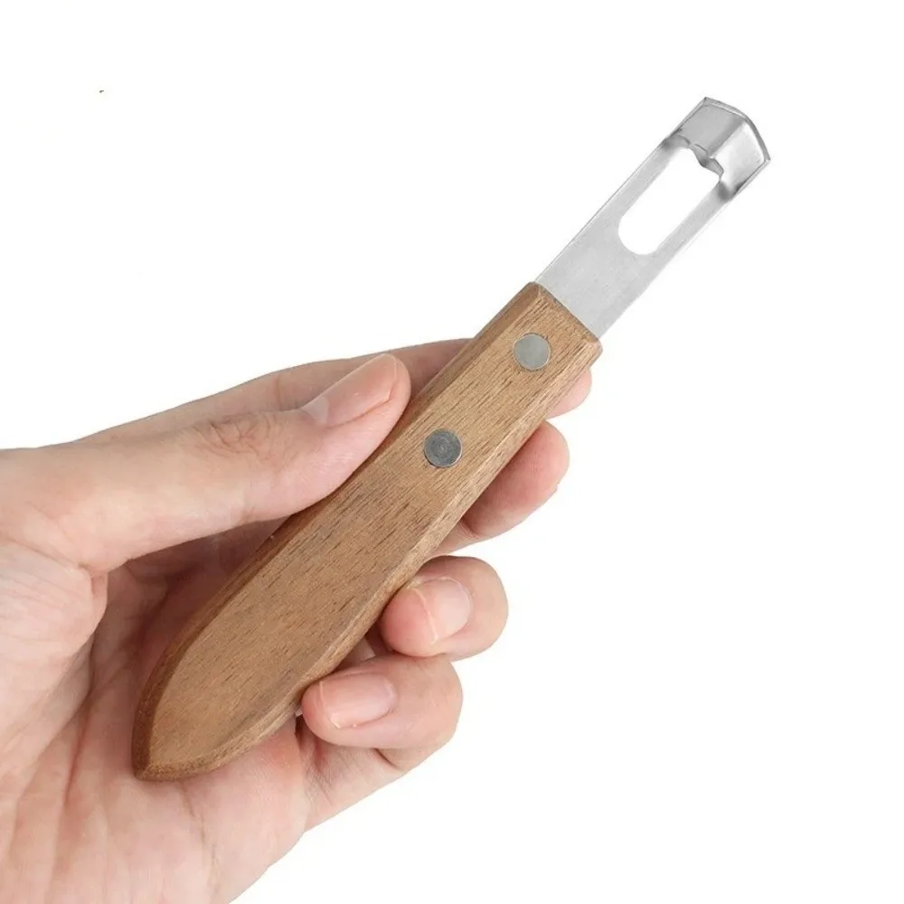 

Easy Clean Stainless Steel Lemon Peeler Manual Rust-proof Fruit Peeler Corrosion-resistant Wood Handle Cheese Grater Bar Tool