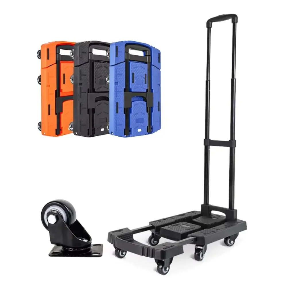 

Collapsible Folding Utility Cart Wagon Hand Carts Trolleys Handtruck Foldable Hand Cart