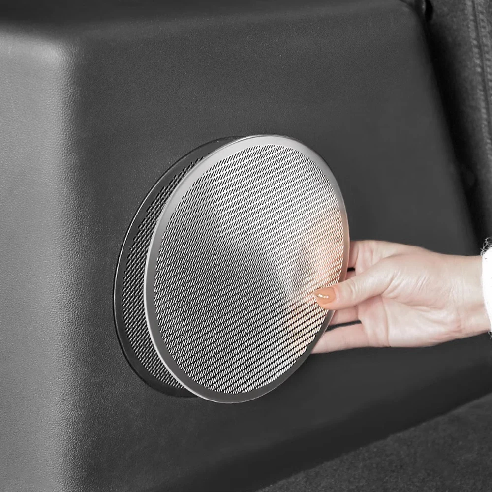 

2 PCS For 2024 GWM HAVAL H9 Rear Trunk Audio Speaker Cover Stainless Steel Air Outlet Mask Interior Modification Supplies
