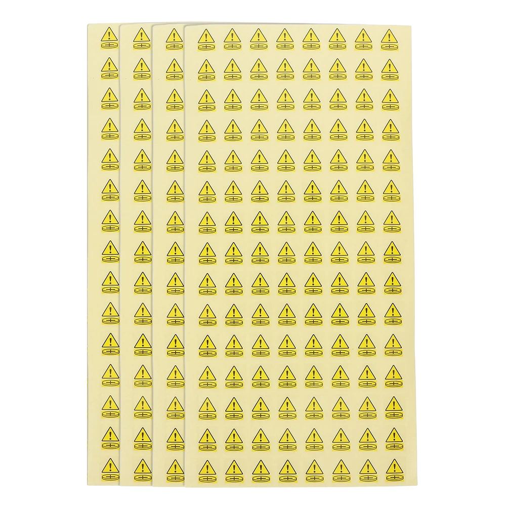 500Pcs Alert Labels Strong Adhesion Caution Stickers Safety Precautions Peel Stick Warnings