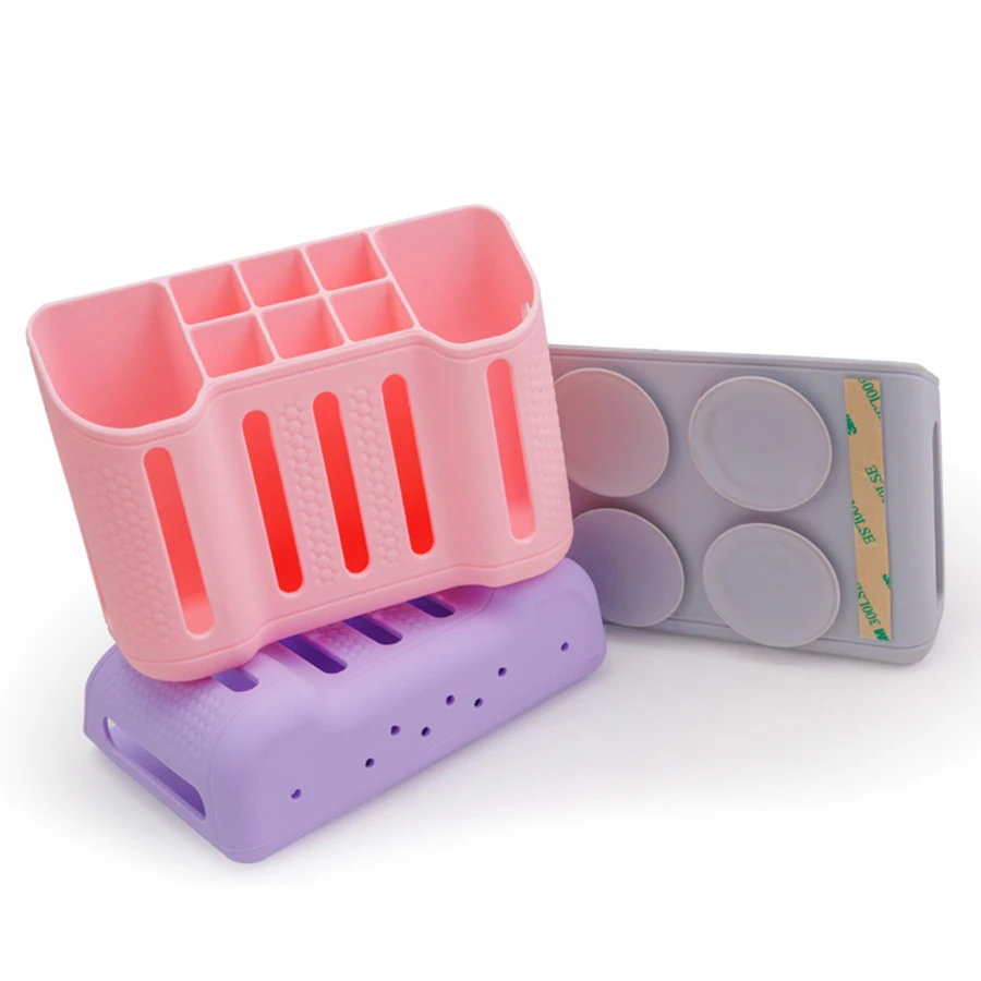 1pc Toothbrush Holders for Bathrooms, Electric Toothbrush, Shaver and Toothpaste Holder, Bathroom Organizer and Storage