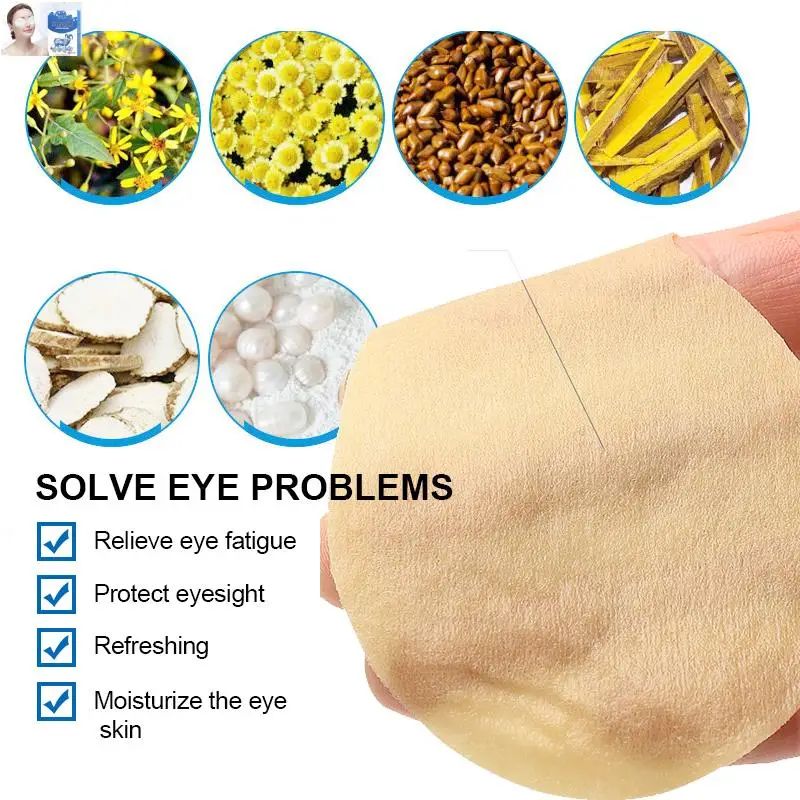 Herbal Eye Care Patch Improve Eyesight Good Vision Sticker Relieve Eye Dry Fatigue Myopia Herbal Medical Plaster 4/8/10/20Pcs