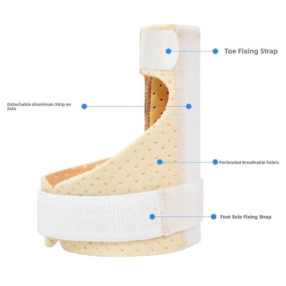 調整可能な外反母趾矯正バンド、柔らかい金属補強、親指矯正、外反母趾の脱臼・骨折用