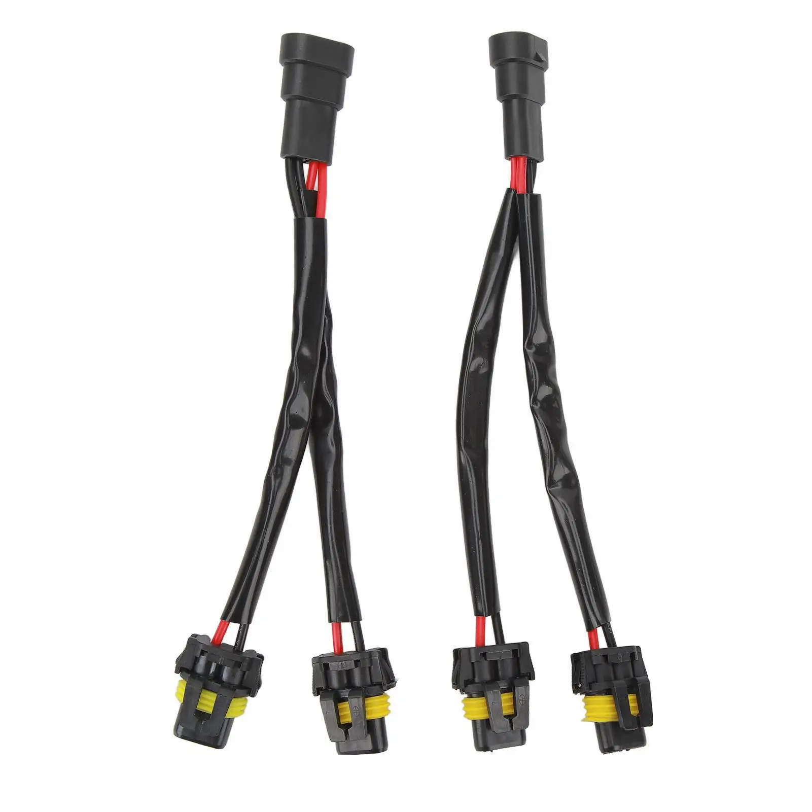 2-Pack 9005 9006 Male to Female Headlight Splitter Adapter Harness for truck Pickup Wiring Cable