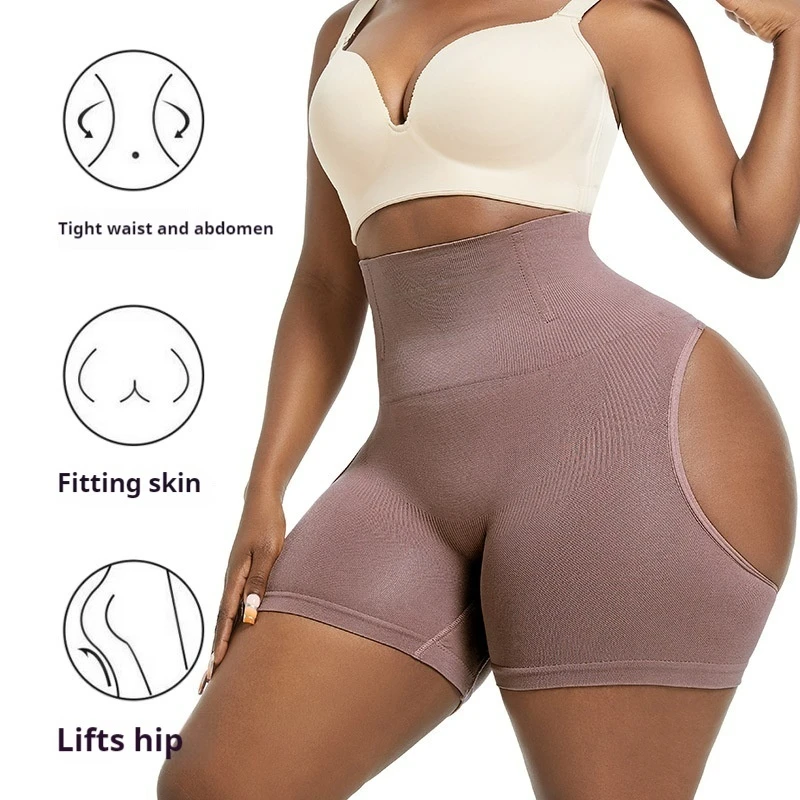 Sexy Nylon Control Panties Body Shaper Women Underwear Show Buttocks High Waist Butt Lifter Plus Size Tummy Slim