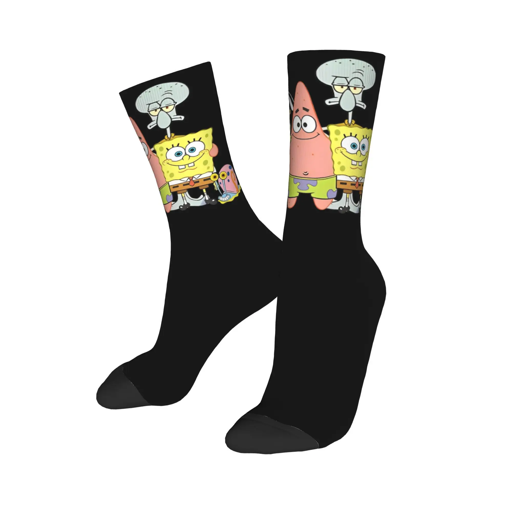 S-Sponge bob Socks Accessories For Men Women Sandy Flexible Socks Comfortable Wonderful Gifts