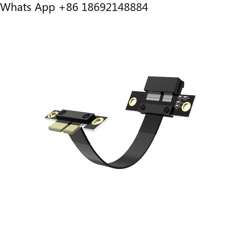 

90 degree reverse graphics sound card wireless network interface card array adapter card extension cable