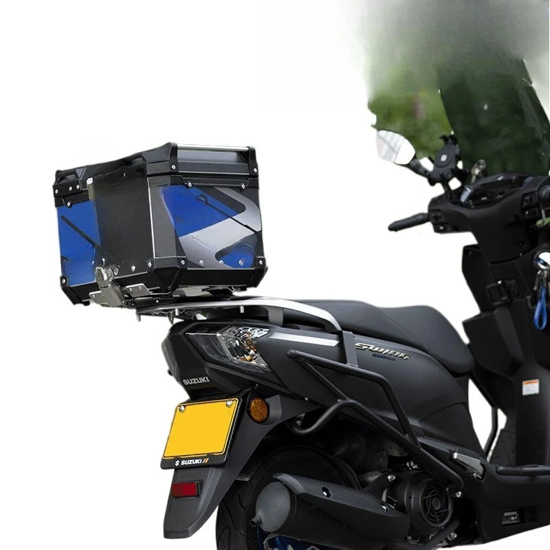 

Motorcycle trunk aluminum alloy UU125 rear trunk trunk waterproof large capacity