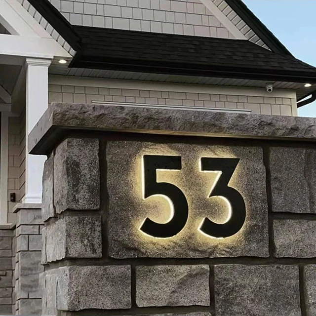 New arrival waterproof house number hotel door numbers for outdoor indoor home numbers