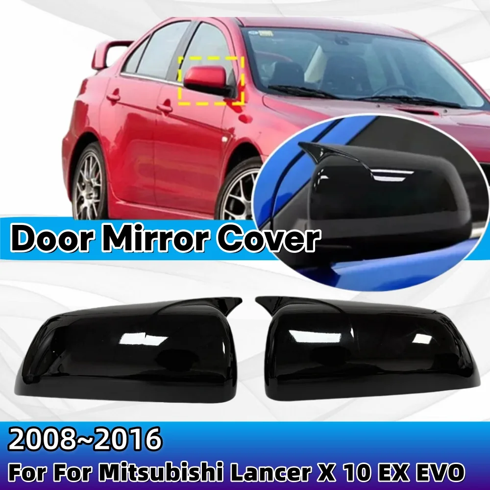 

For Mitsubishi Lancer X 10 EX EVO 2008-2016 Car Sticker Rearview Side Mirror Cover Car Decoration Upgrade Rearview Accessory