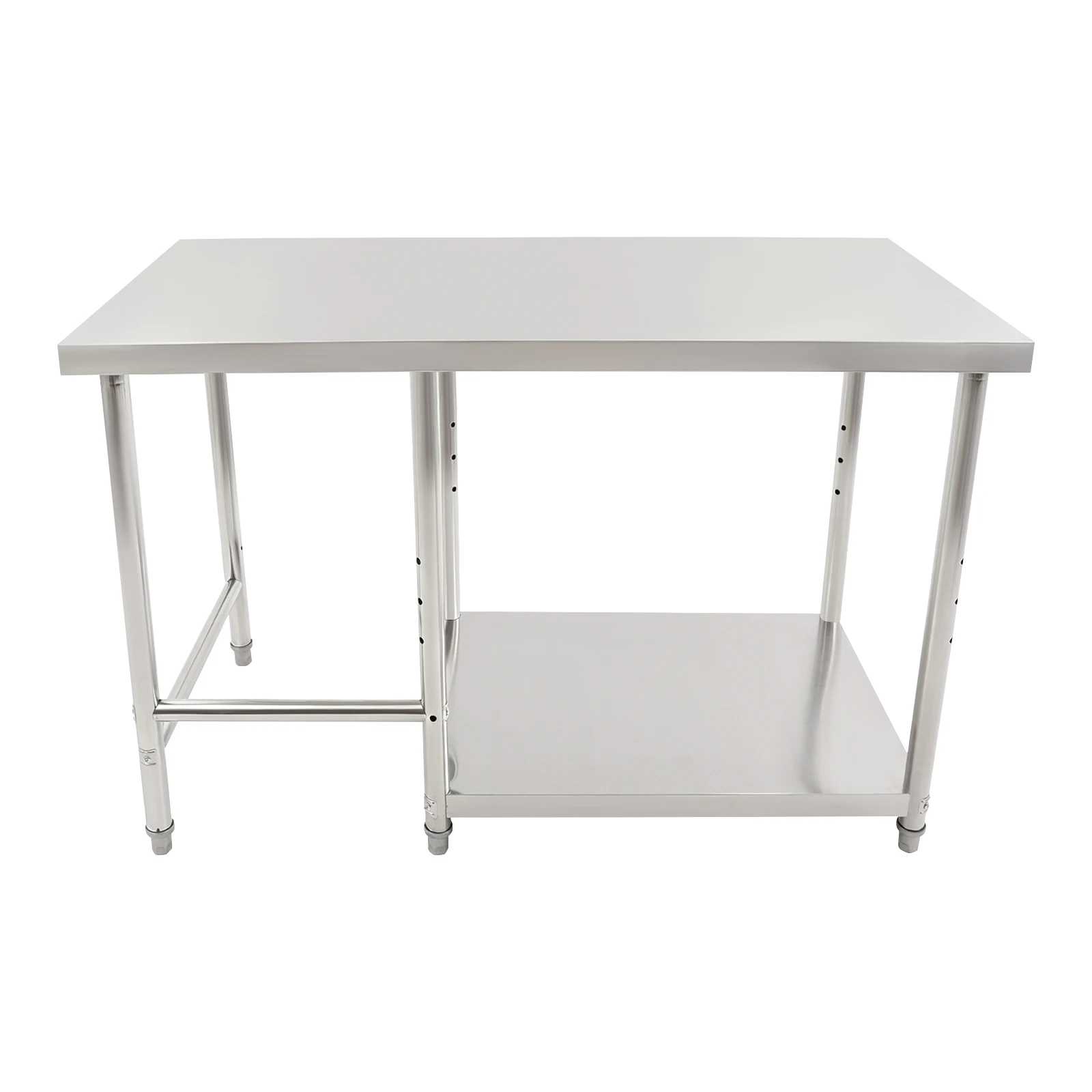Stainless Steel Work Table, Prep Table with Lower Shelf, Heavy Duty Commercial Kitchen Workstation for Home Restaurant