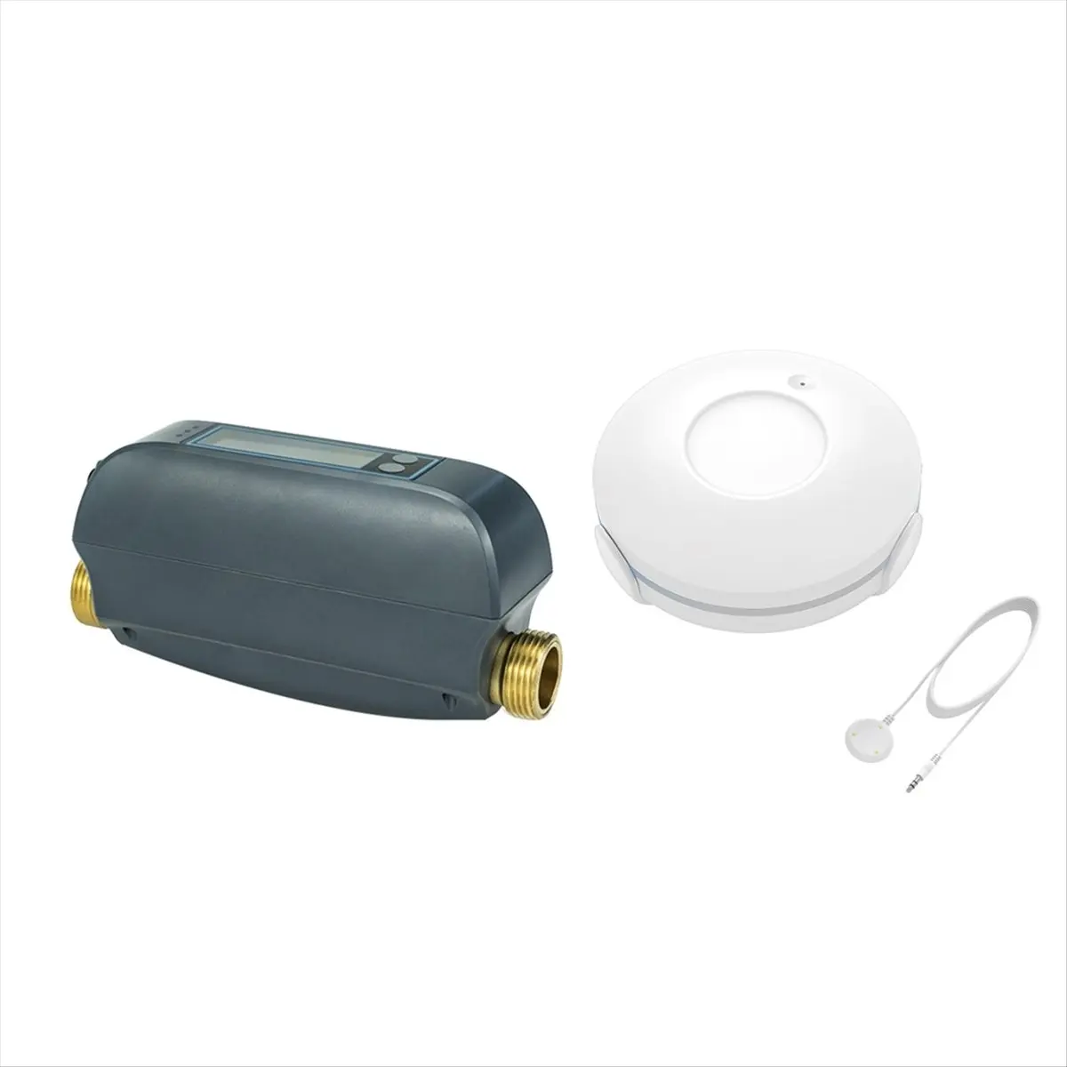 SPECIAL OFFER Tuya Smart WiFi Water Valve Shutoff Water Meter Built in Rechargable Battery for DN20 3/4-in Diameter Pipe EU Plug