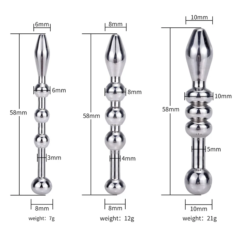 Metal Urethral Catheter Male Urethral Dilator Penis Plug Horse Eye Stimulation Sounding Masturbator Sex Toys for Men DB-101