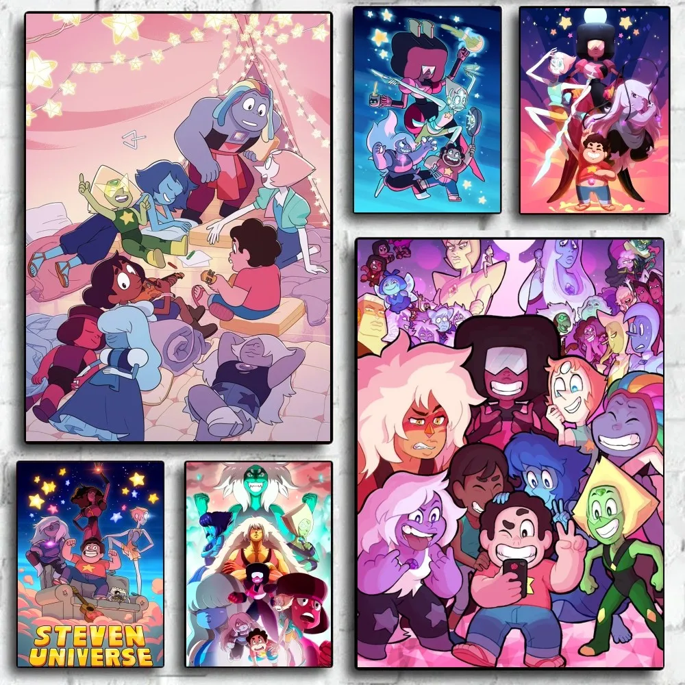 

S-steven Universe Retro Poster Home Living Room Bedroom Bar Cafe Art Decor