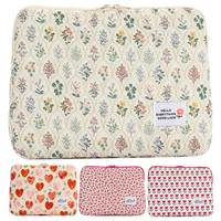 Computer Bag Cute Flower Laptop Sleeve Zipper Cover Portable Computer Cover Bag Laptop Sleeve Case Compatible for Notebook