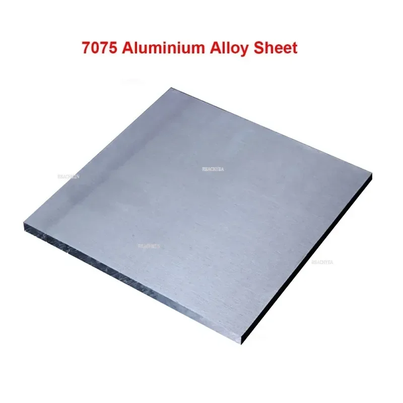 1 buah pelat lembaran Aloi aluminium 7075 perangkat keras DIY blok papan tebal Super keras ketebalan 10mm 11 ukuran tersedia