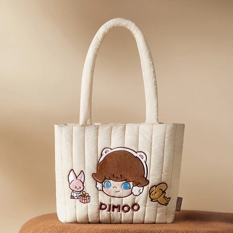 POP MART-Bolso de hombro con nube Dimoo, serie cálida y esponjosa, 100% Original, figura de Anime de acción, adornos, regalo de colección