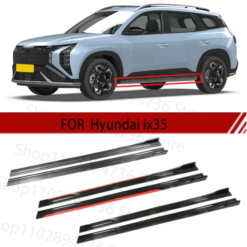 

FOR Hyundai ix35 2M Car Side Skirt Extension Plate Lip Separator Bumper 2.18M Racing Side Spoiler