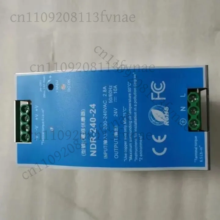 

NDR-240-24 DIN Rail AC 100V-240V TO DC 12V 20A / DC 24V 10A / DC 48V 50A For Industrial Electric Cabinet Switch Power Supply