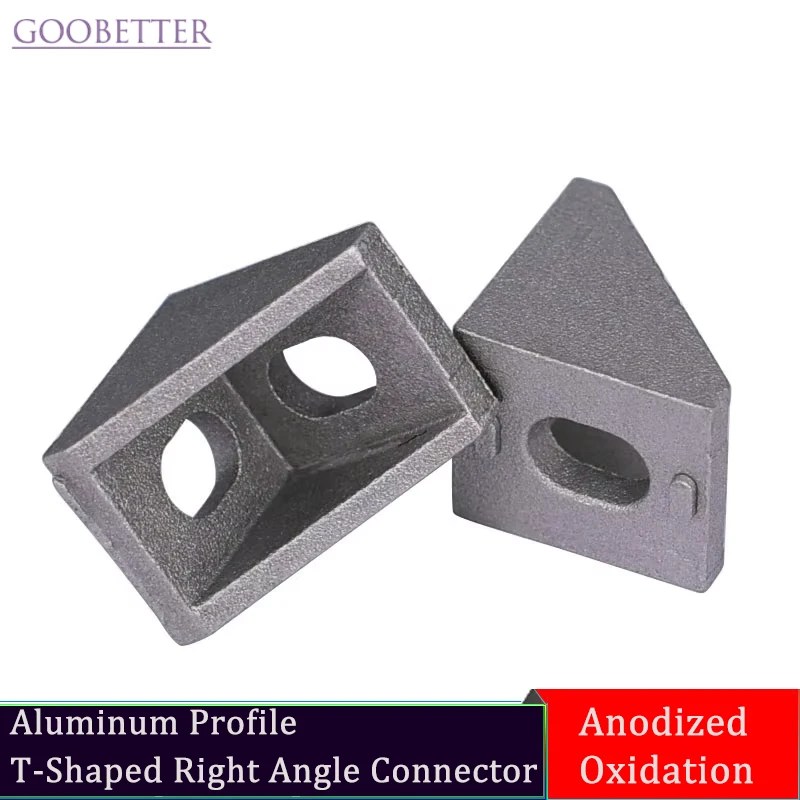 

Aluminum Profile T-Shaped Right Angle Connector, European Standard Angle Code for 3D Printer, Furniture, DIY Projects
