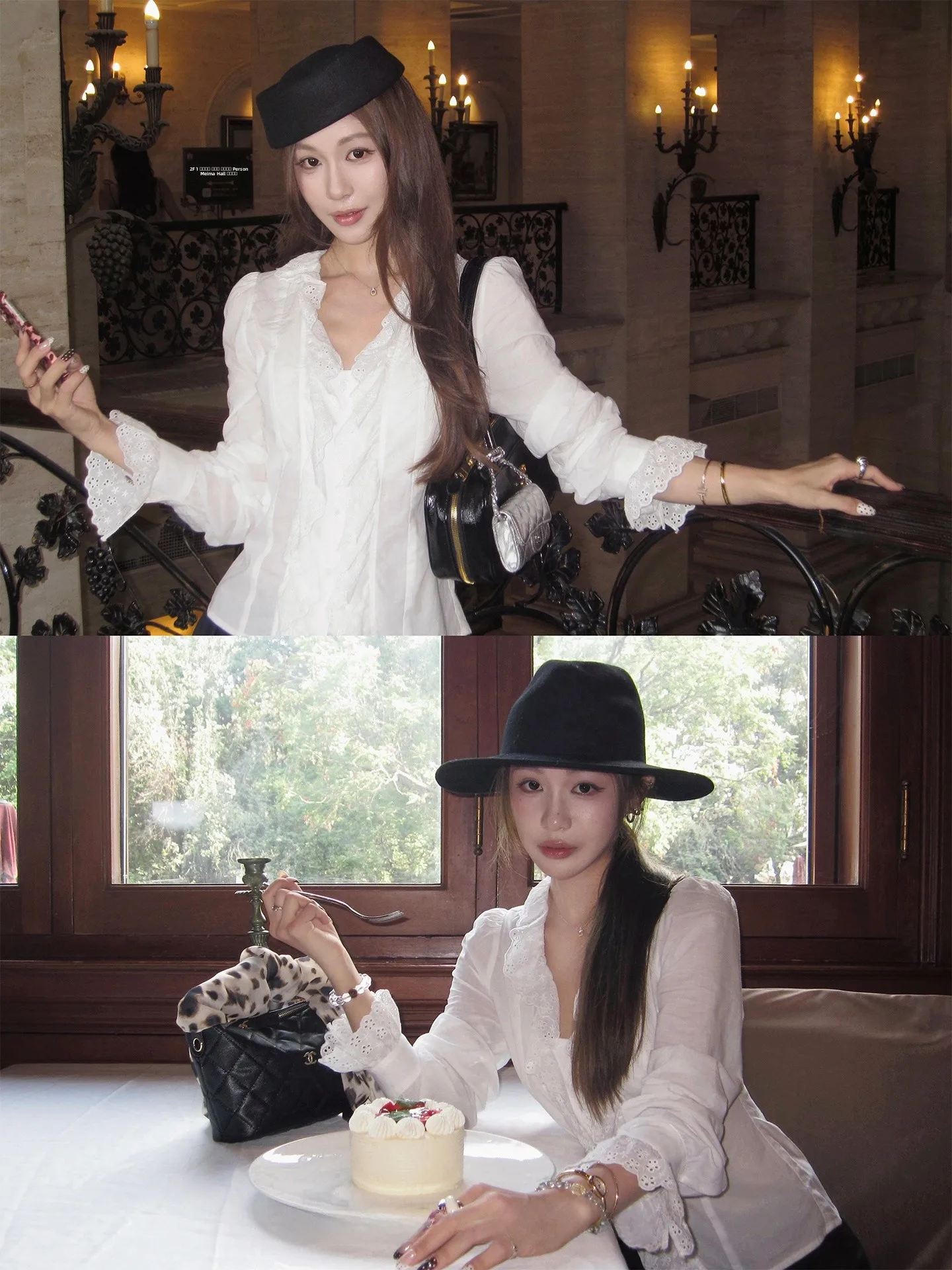 

Женская блузка с V-образным вырезом и кружевными вставками, приталенная, из хлопка, с длинными рукавами-колокол с цветочным декором, винтажная, дышащая, осенняя