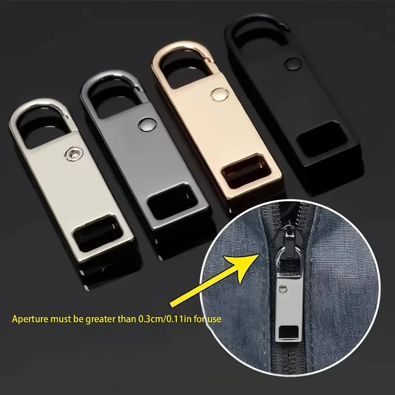 4 PCS Quick Fix Zipper Heads, Easy to Install, Luggage ,Jacket, Backpack, Boots, Detachable Zipper Durable Universal Repair Kit - view 3