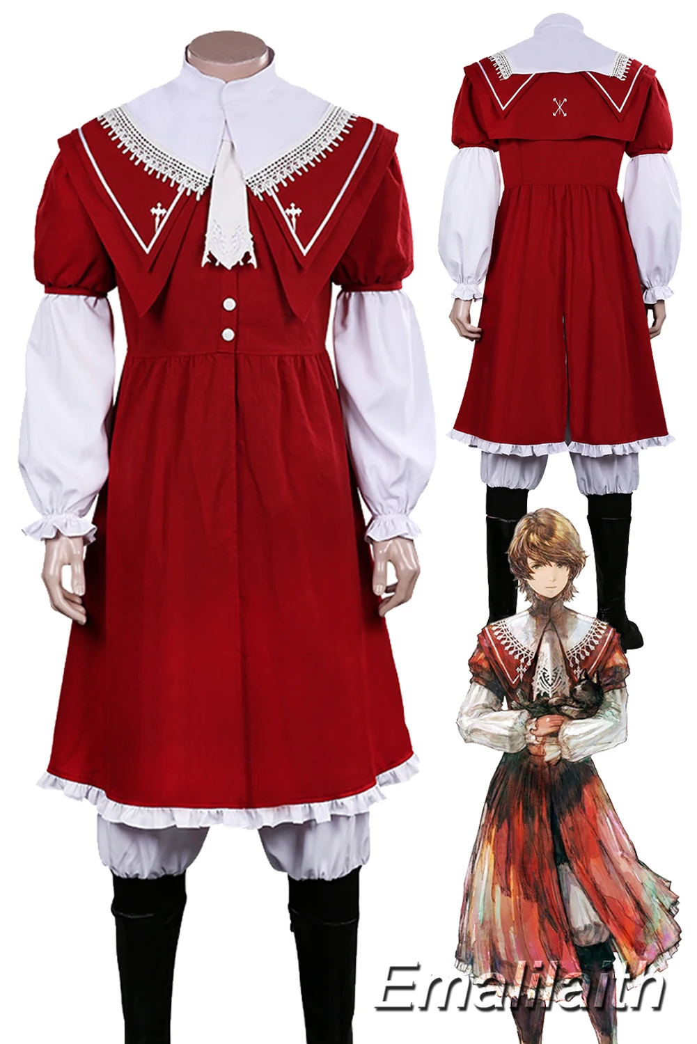 

FF16 Joshua Rosfield Cosplay Role Play Anime Game Final Fantasy XVI Costume Disguise Adult Men Fancy Dress Up Party Clothes