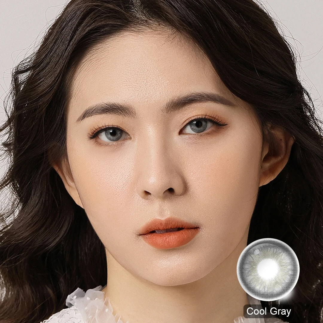 [Buy 1 Get 1 Gift]Colored Lenses For Eyes Yearly Brown Contact Lenses 14.2 mm Eye Color Lens Colored Contacts Non Prescription