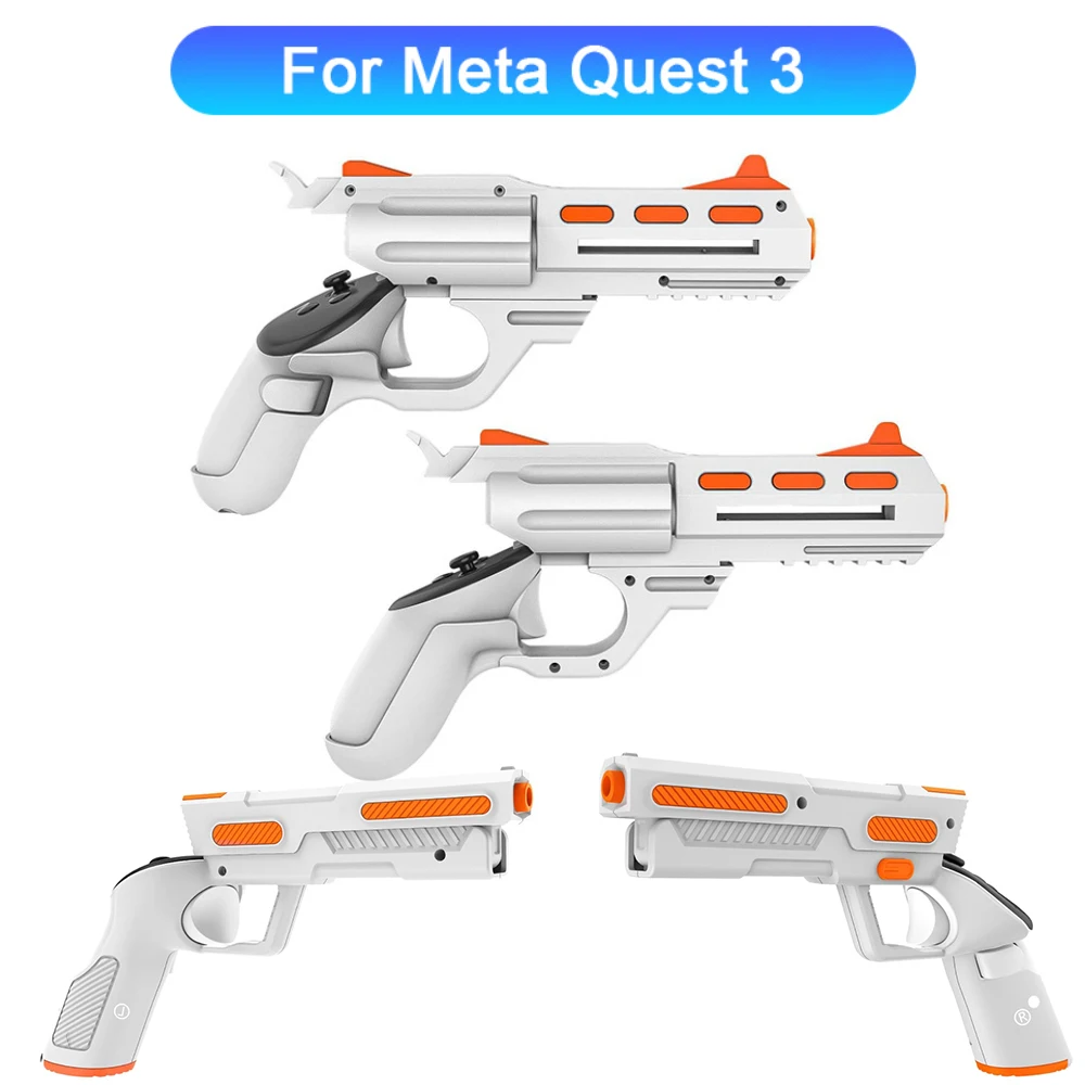 

Захваты контроллера виртуальной реальности для Meta Quest 3 Gun Stock Handle, улучшенный игровой опыт FPS съемки для Oculus Quest 3, аксессуары