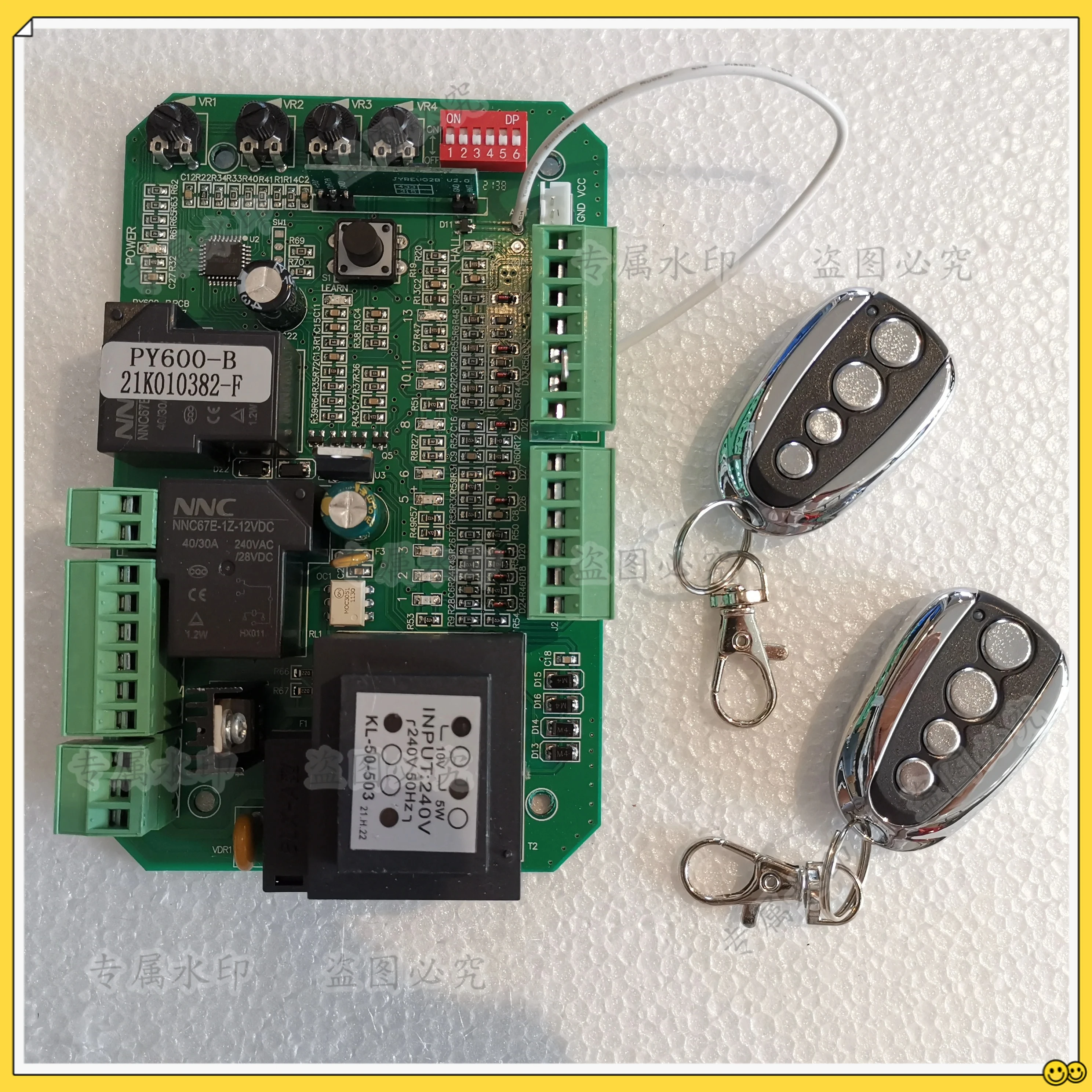 Sliding Gate Motor Universal Version Opener Motherboard Card Replaced Circuit Board 433.92Mhz Rolling Code Remote