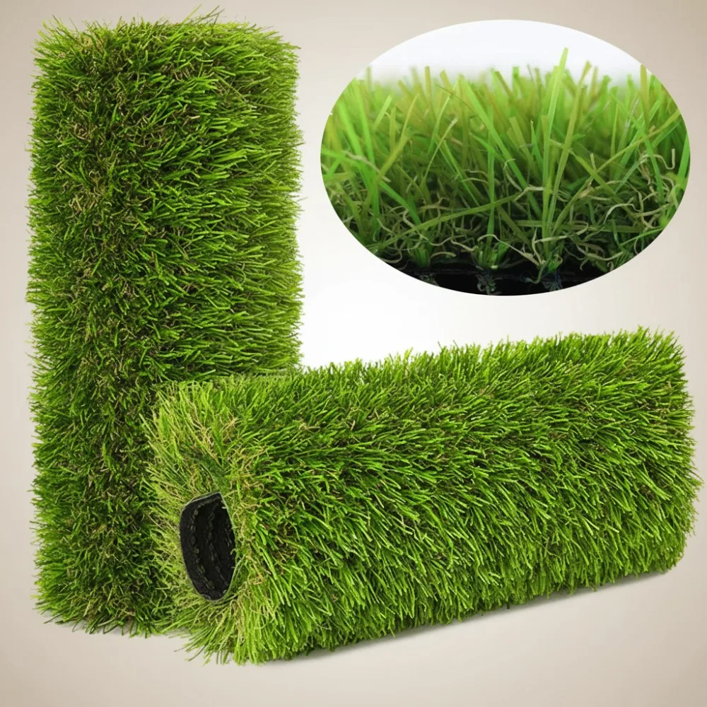 

Realistic Artificial Grass Rug 4x10FT Indoor Outdoor Pet Turf with Drain Holes for Garden Lawn Balcony