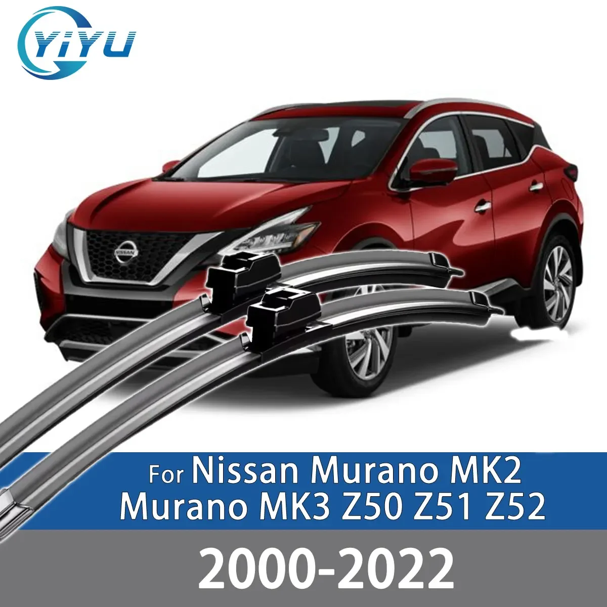 2 Stück Auto-Frontscheibenwischer für Nissan Murano MK2 Murano MK3 Z50 Z51 Z52 2000-2022 Windschutzscheiben-Zubehör