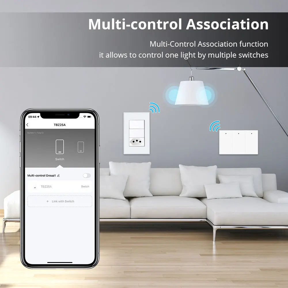 Zemismart Tuya Zigbee 20A Tomada Brazil Wall Socket Smart Wall Light Switch with 2-Gang Alexa Google Home Homekit Siri Control