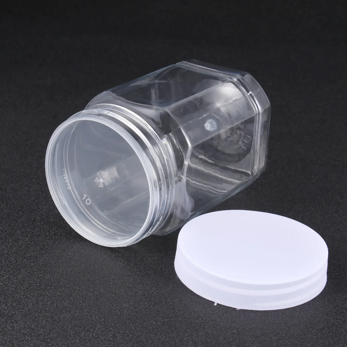 

8pcs Airtight Plastic Containers 360Ml Food Storage Bottles Dry Snacks Cereal Container Leakproof Transparent Stackable Bpa Free
