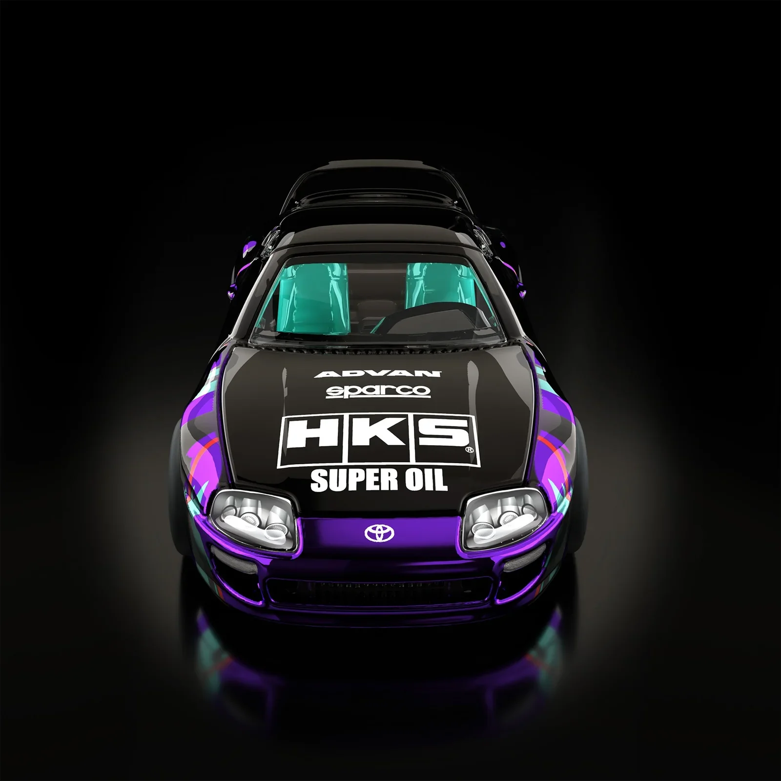 هوت ويلز RLC مجموعات حصرية 1997 تويوتا سوبرا 1:64 مقياس كامل معدن دييكاست مركبة قسط تحصيل سيارات لعب