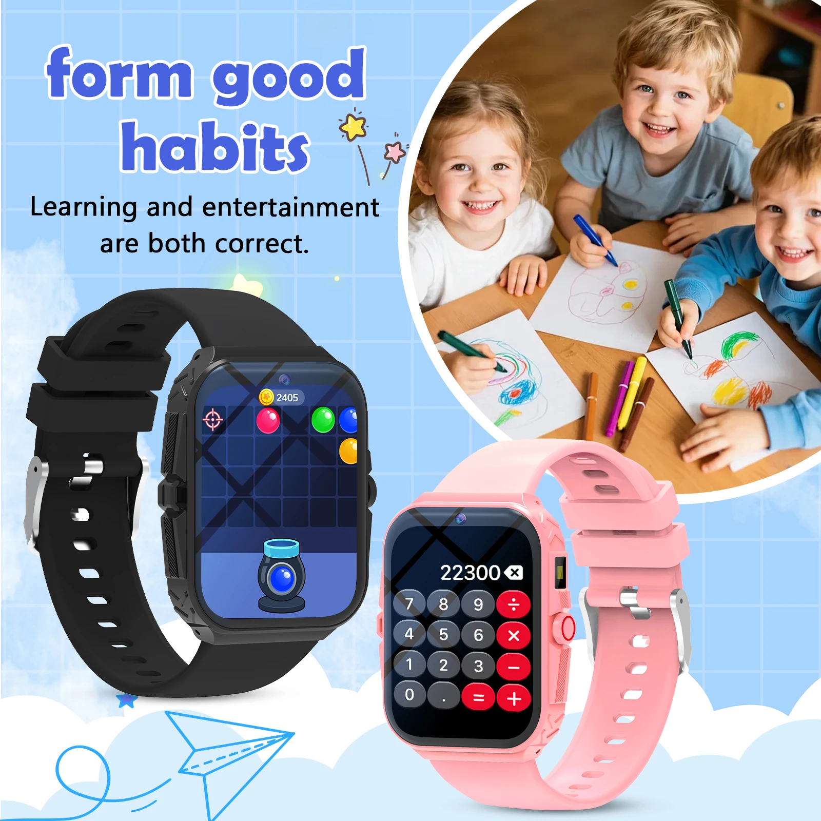 Smart Watch, New Children's Sm - Kids Watches Not Smartwatch 评论和价格