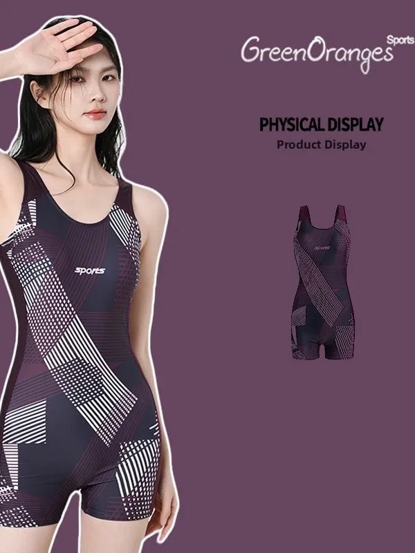 

Large Size Women's One-Piece Swimsuit Profional Training Speed Cetition Swimming Costume 2026 New Sle Water Absorbent