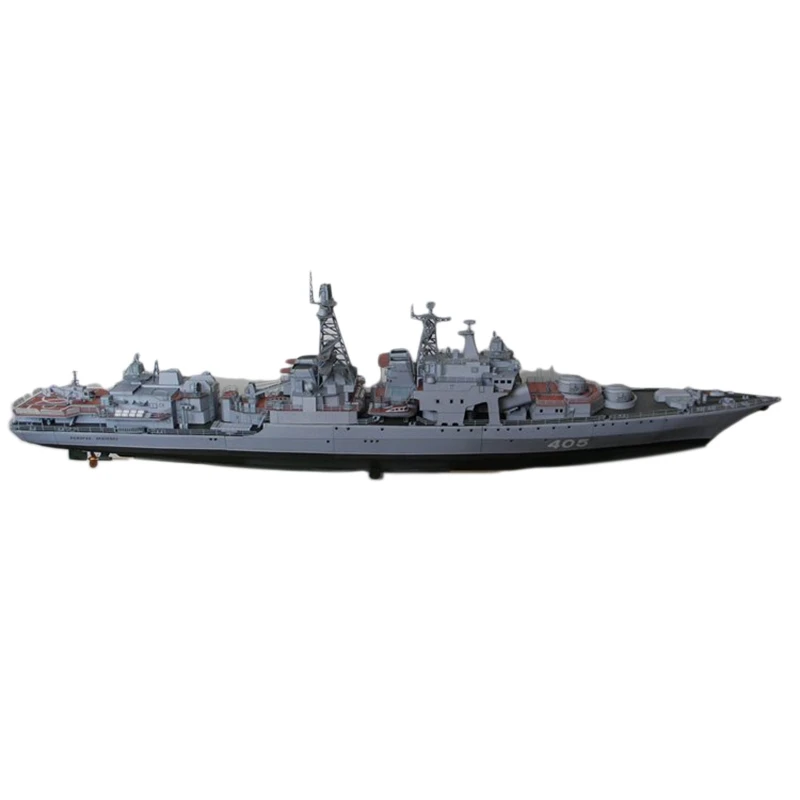 対潜水艦ビルディングセット,3D紙カードモデル,建設玩具,DIY教育玩具,1:200レフチェンコ提督